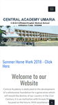 Mobile Screenshot of centralacademyumaria.com